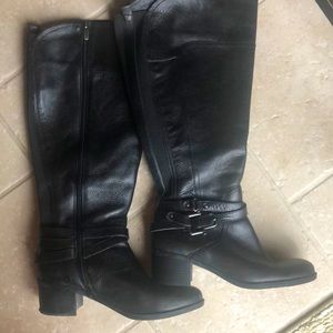 Tall riding boots wide calf